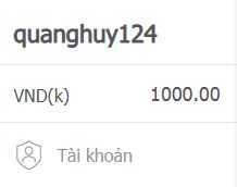 Số dư cập nhật ngay sau khi nạp thành công