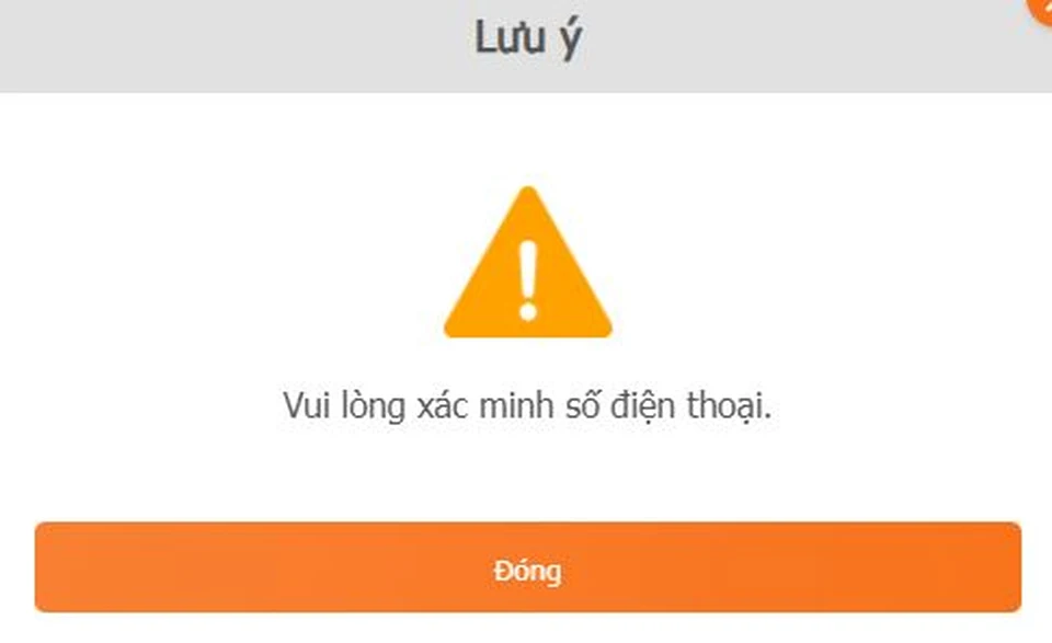 Giao diện kiểm tra thông tin tài khoản trước khi rút tiền